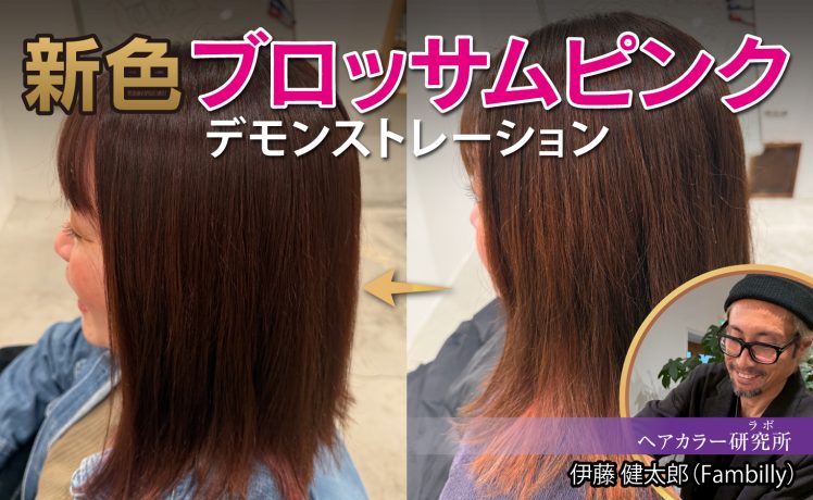 【2026/2/13】新色ブロッサムピンク デモンストレーション｜SHARE ROOM（ヘアカラー研究所（ラボ）｜伊藤健太郎）