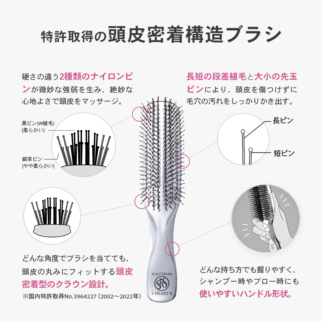 S・HEART・S ブラシ プリュス ロング 使用イメージ