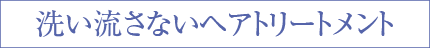 洗い流さないヘアトリートメント