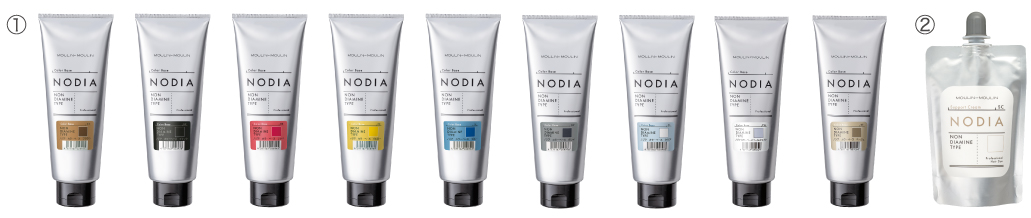 ノジア NODIA 塩基性・HC染料使用
